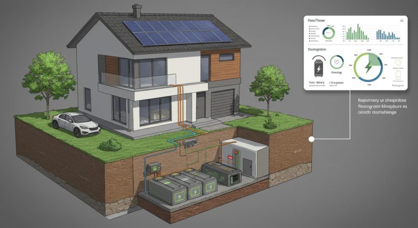 リサイクルされた電気自動車バッテリーの使用画像