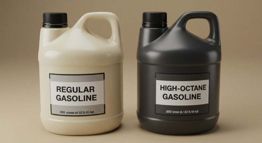 ハイオクとレギュラーガソリンが並んでいる画像