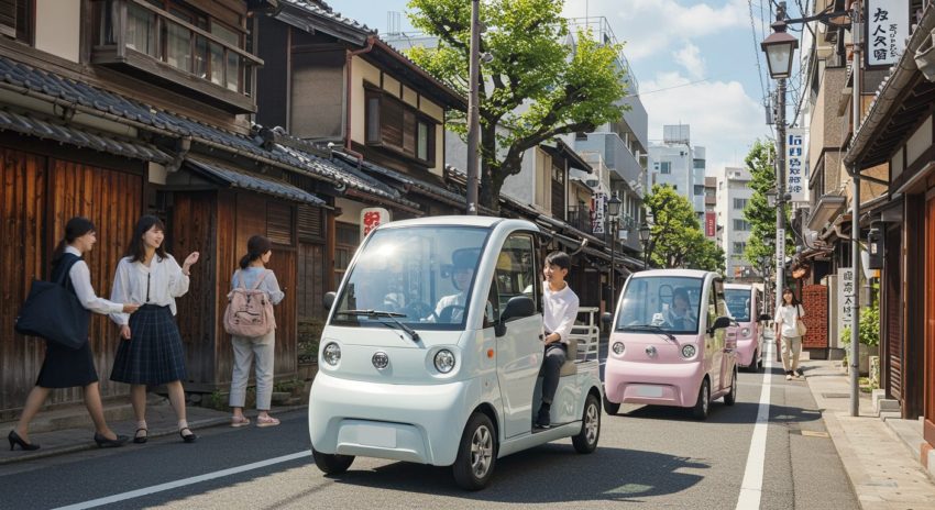 Electric mini-vehicles for urban mobility in Tokyo streets