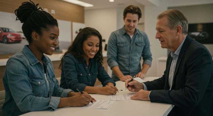 電気自動車テスラにローン