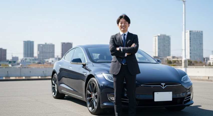 電気自動車テスラにローン