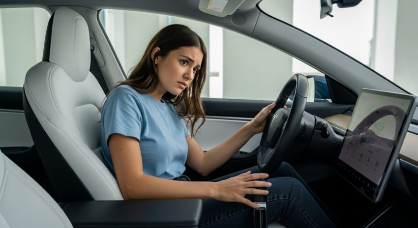 困惑するテスラドライバー