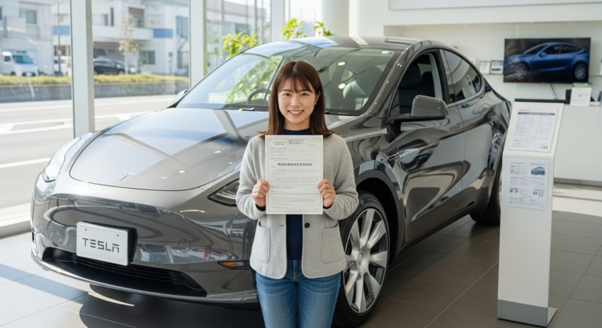 電気自動車のテスラを補助金でお得に買えてハッピー!