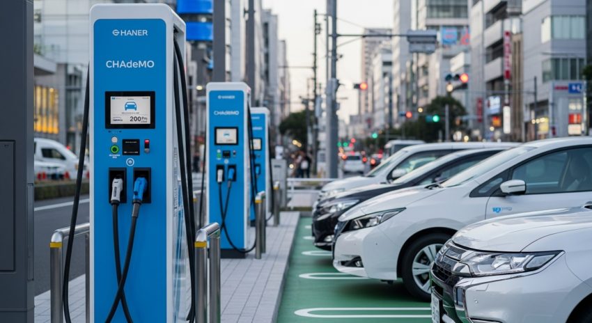 今、日本の街に充電ステーションが増えてきています