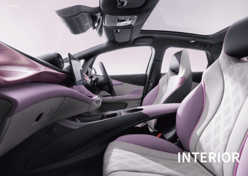 BYDドルフィンの室内の画像