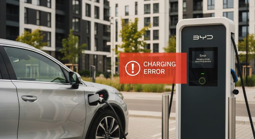 充電中のBYD車がエラーを出す